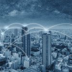 network-connection-technology-city-osaka-city-japan