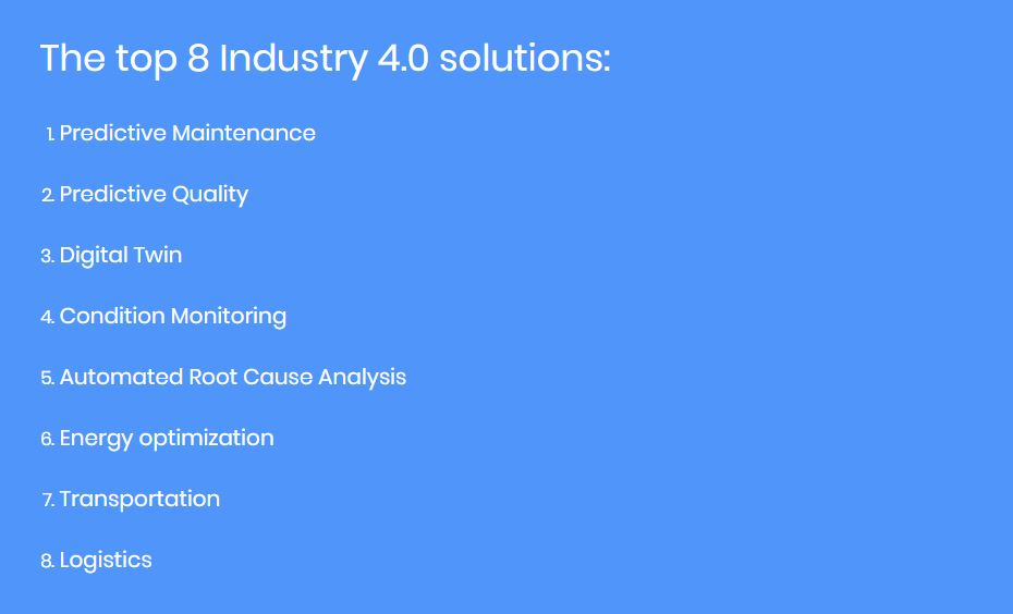 The top 8 Industry 4.0 solutions
